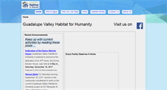 Desktop Screenshot of guadalupevalleyhabitat.org