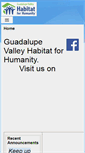 Mobile Screenshot of guadalupevalleyhabitat.org
